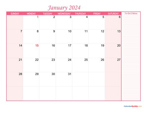 2024 Monthly Calendar Printable Design 1