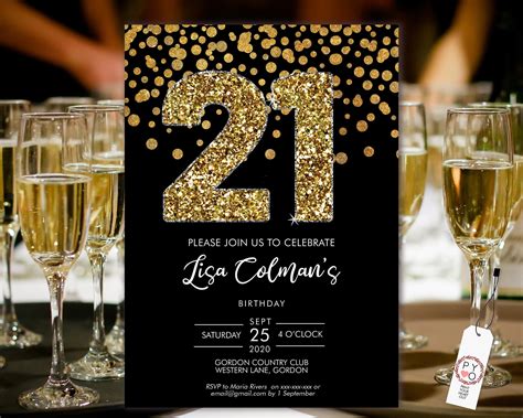 21st Birthday Invitation Ideas 3