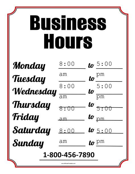 24/7 Business Hours Template