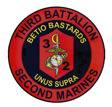 The emblem of the 2nd Battalion, 3rd Marines