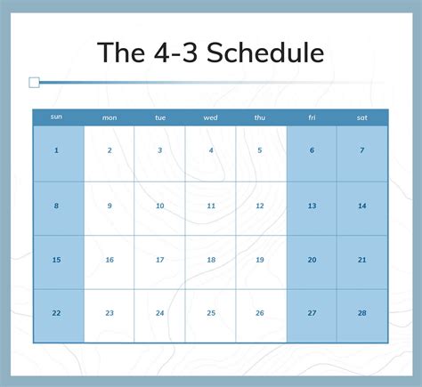 3-3-4-4 Custody Schedule