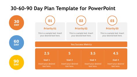 30-60-90 Day Sales Plan Template PowerPoint Free Download