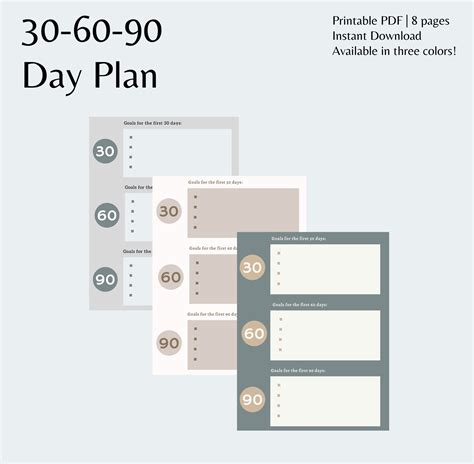 30-60-90 plan template with SWOT analysis