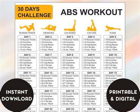 30 Day Ab Challenge