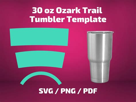 30 oz sublimation tumbler template design