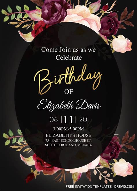 30th Birthday Invitation Template 2