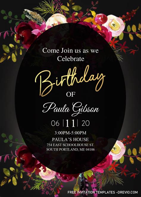 30th Birthday Invitation Template 3