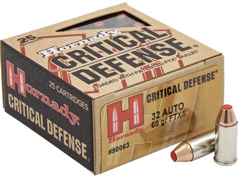 .32 caliber revolver ammunition for self-defense