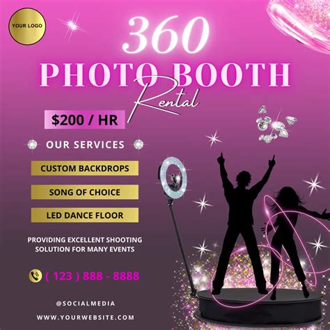 360 Photo Booth Flyer Design