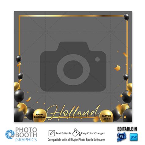 360 Photo Booth Template Design