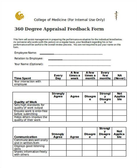 360-Degree Feedback Form