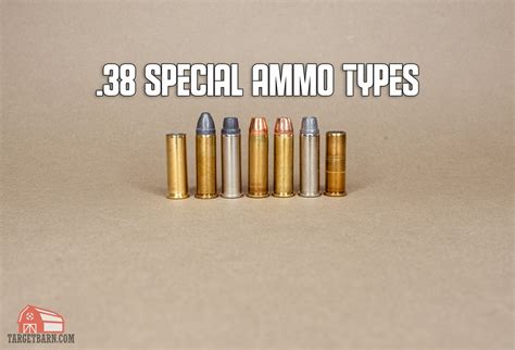 Different types of.38 Special ammo