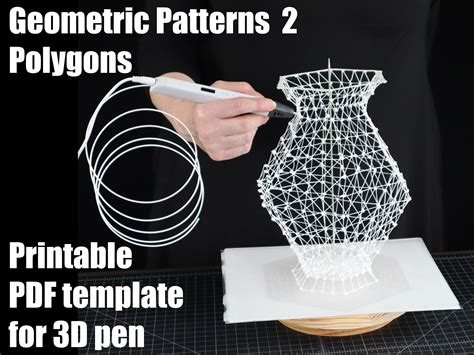 3D Pen Template Abstract Designs