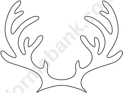 A 3D antler model template