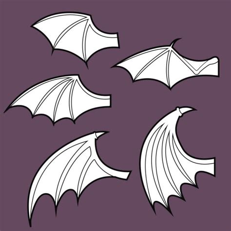 3D Bat Wing Template