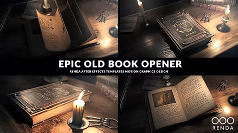 3D book After Effects template free download