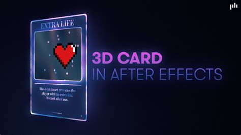 3D Card After Effects Template