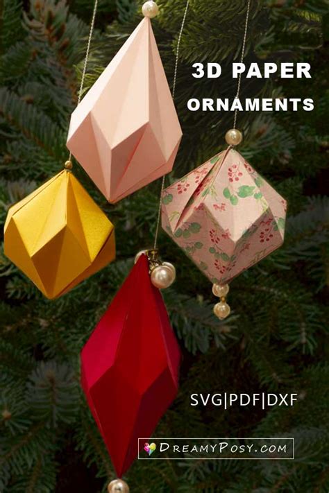 3D Christmas Ornaments Templates