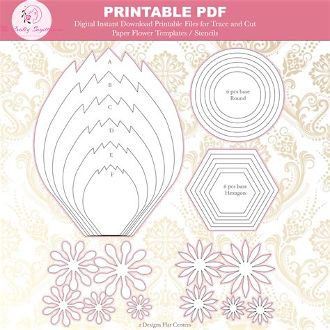 3D Flower Templates