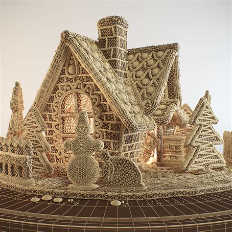 3D Gingerbread House Printing