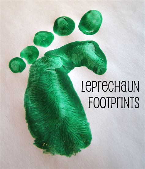 3d leprechaun footprint decorations