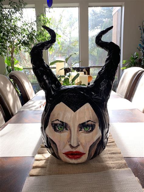 3D Maleficent Pumpkin Carving