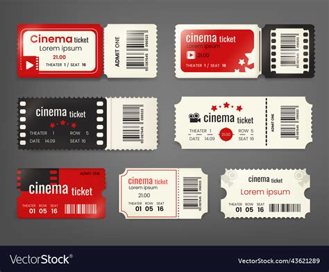 3D Movie Ticket Template