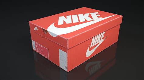 3D Nike Shoe Box Template