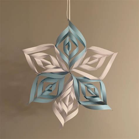 3D Paper Crafts Snowflake