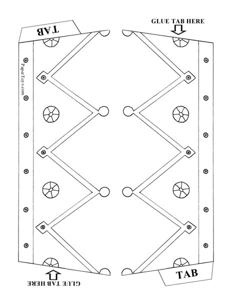 3D Paper Crown Template