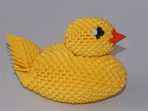 A 3D paper duck design