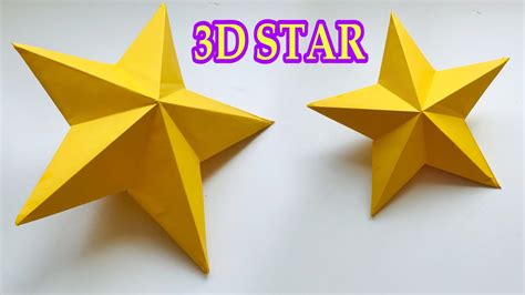 A single 3D paper star made from metallic paper