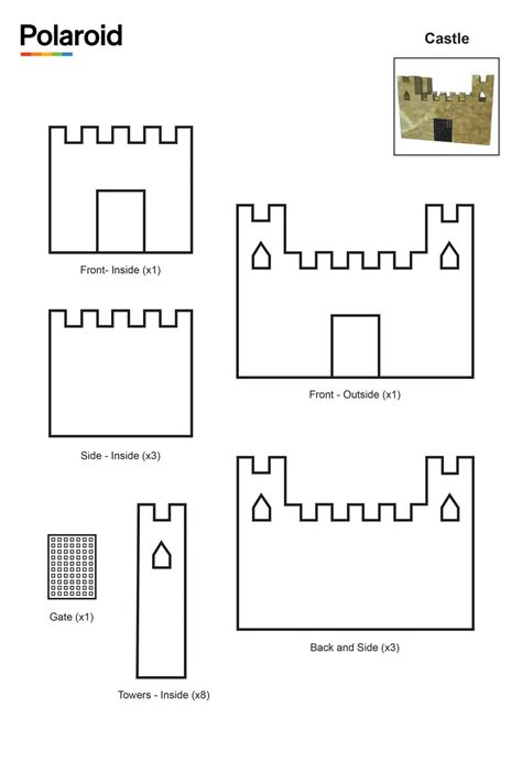 Medieval 3D pen castle