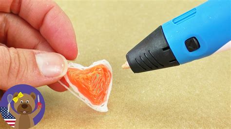 Heart-shaped 3D pen decoration