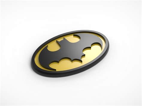 3D Printed Batman Chest Emblem Image