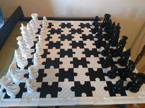 3D printed chess boards