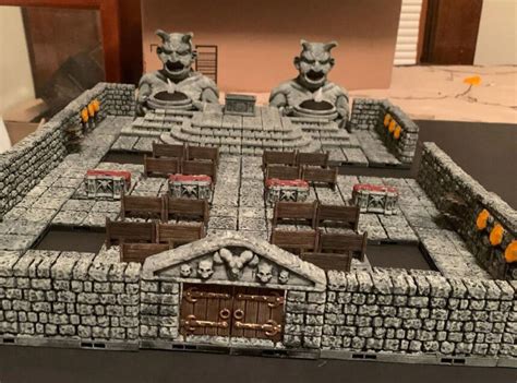 A 3D printed DND scene