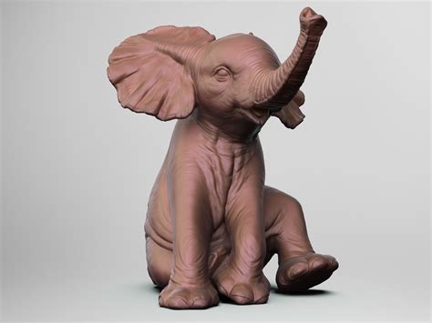 3D printed elephant decor