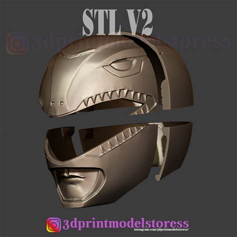 3D Printed Power Ranger Helmet Template