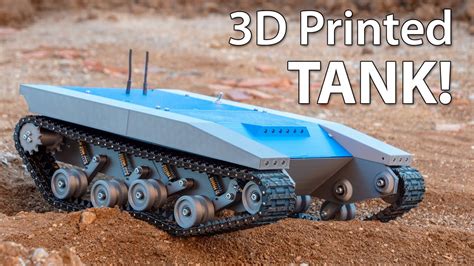 A 3D printed tank on the battlefield