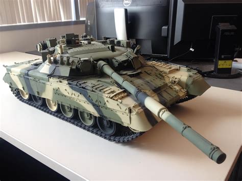 A 3D printed tank in military use