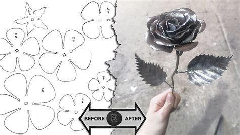 3D Printed Template Metal Rose