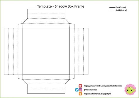 3D Shadow Box Template with Experimental Materials