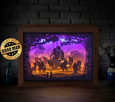 3D Shadow Box Template with Texture and Depth