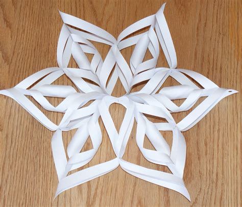 3D snowflake template