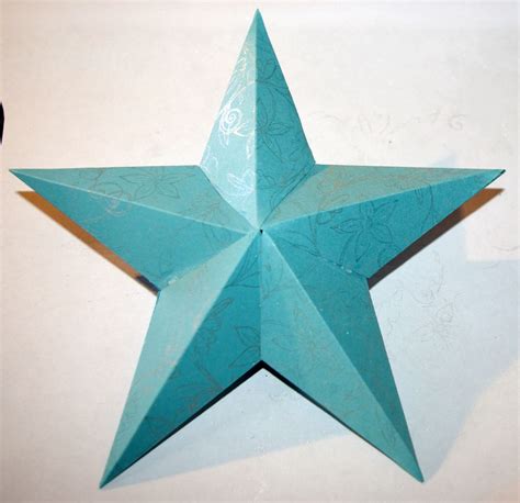 3D Star Ornament Template