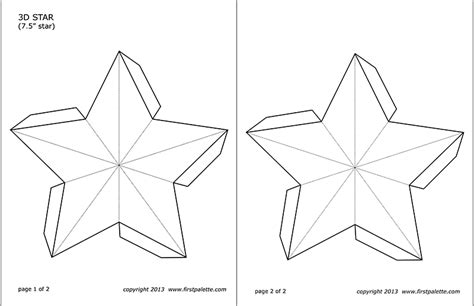 3D Star Template