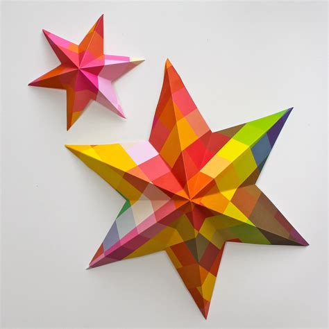 Easy 3D Paper Star Tutorial