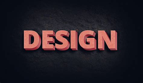 3D Text Designs in Photoshop