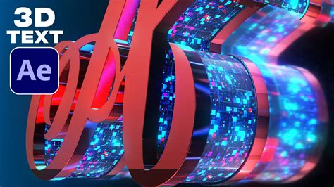 3D text effects After Effects tutorial